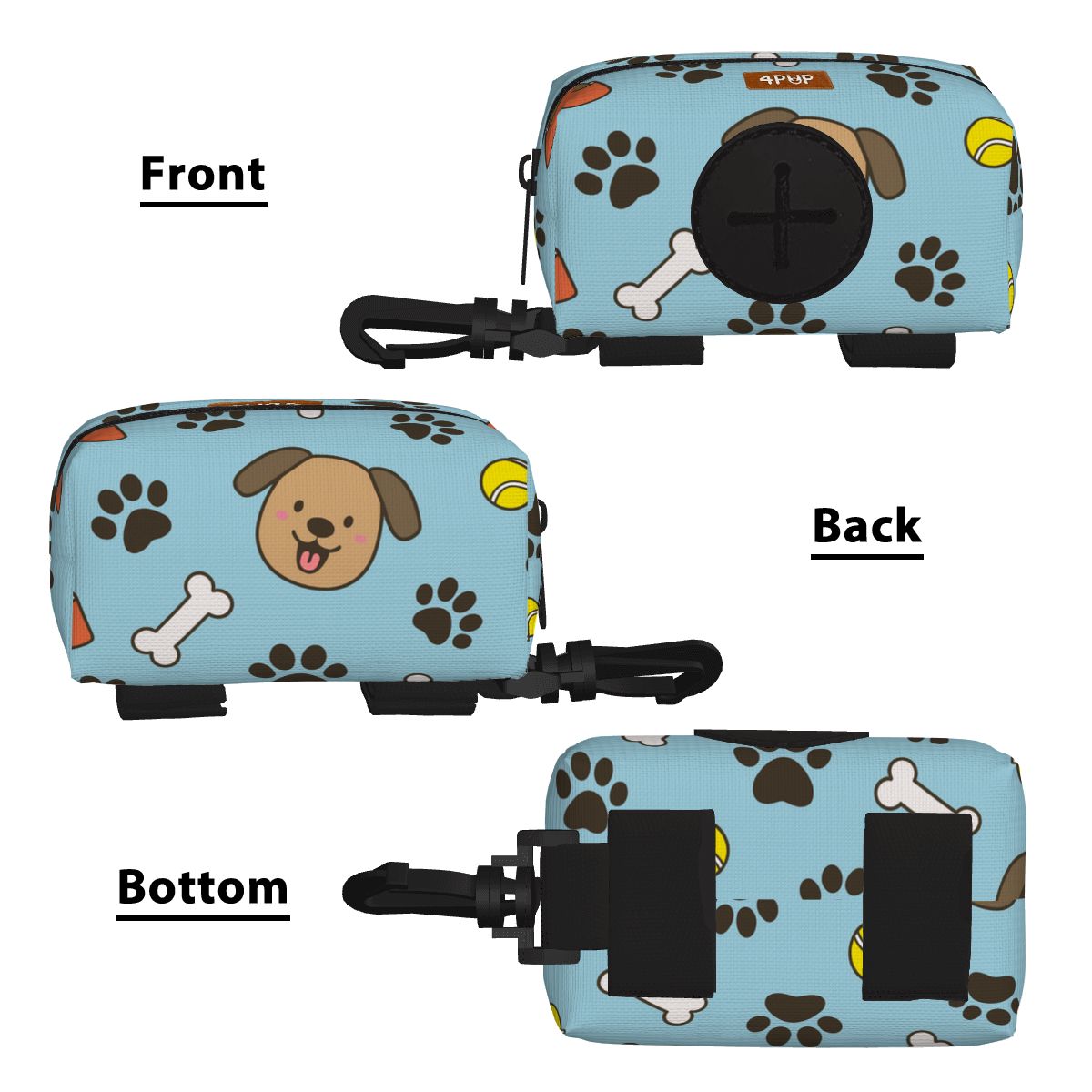 Layla  - Dog Poop Bag Holder  | Leash Attachment