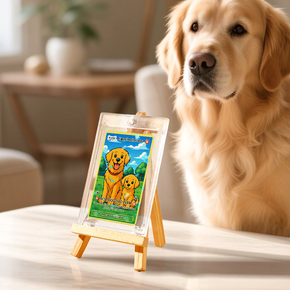 Custom Dog Poke-Style Game Card