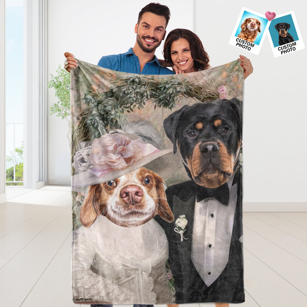 Custom Dog Flannel Blanket – Soft Personalized Throw Gift