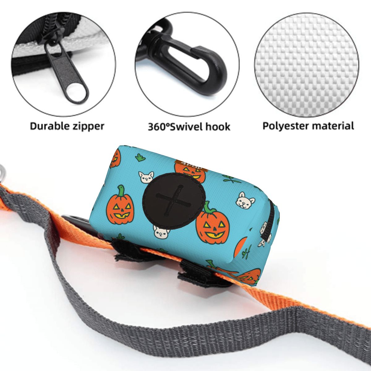 Ozzy - Dog Poop Bag Holder  | Leash Attachment