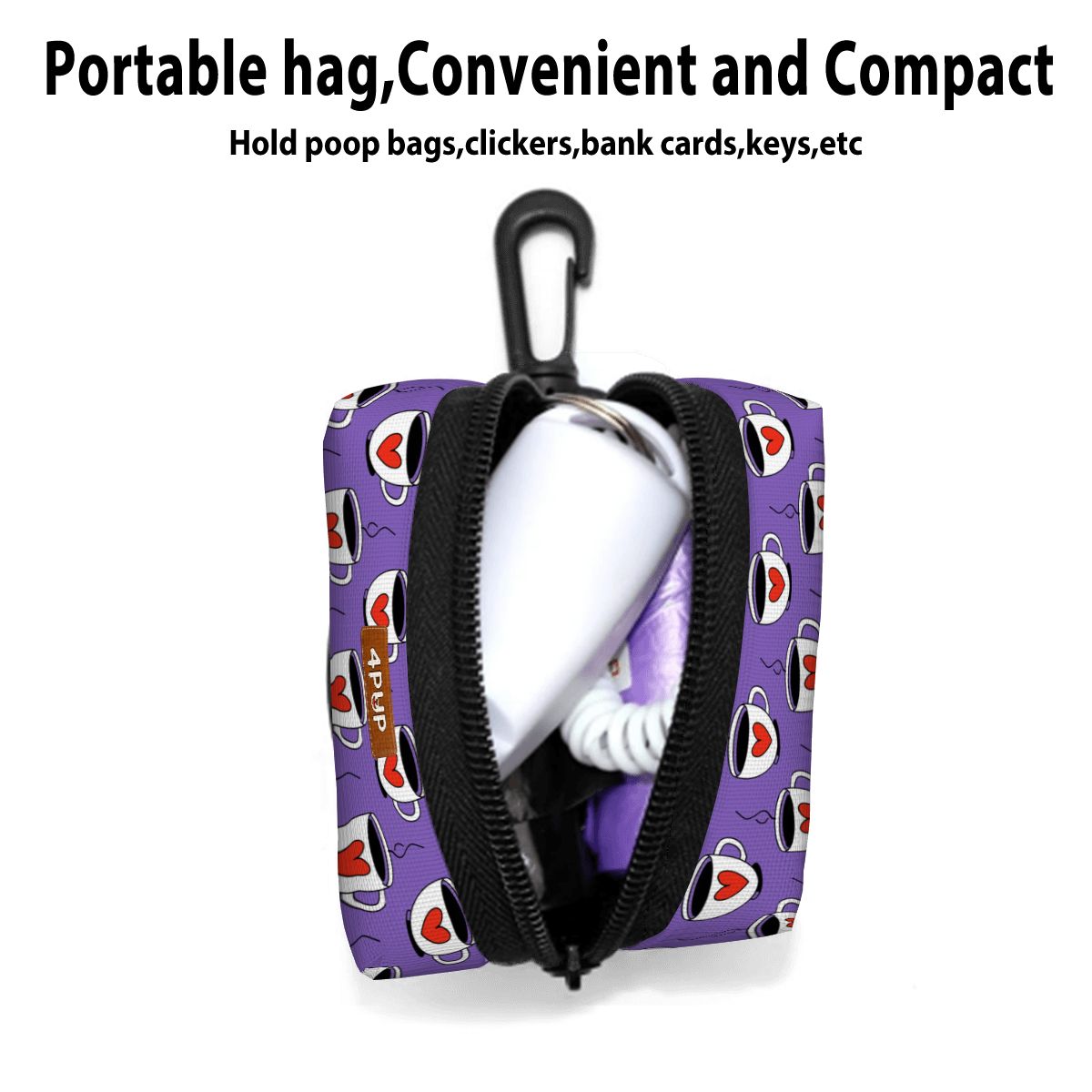 Winston - Dog Poop Bag Holder  | Leash Attachment