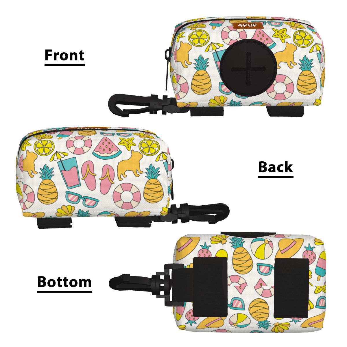 Teddy  - Dog Poop Bag Holder  | Leash Attachment