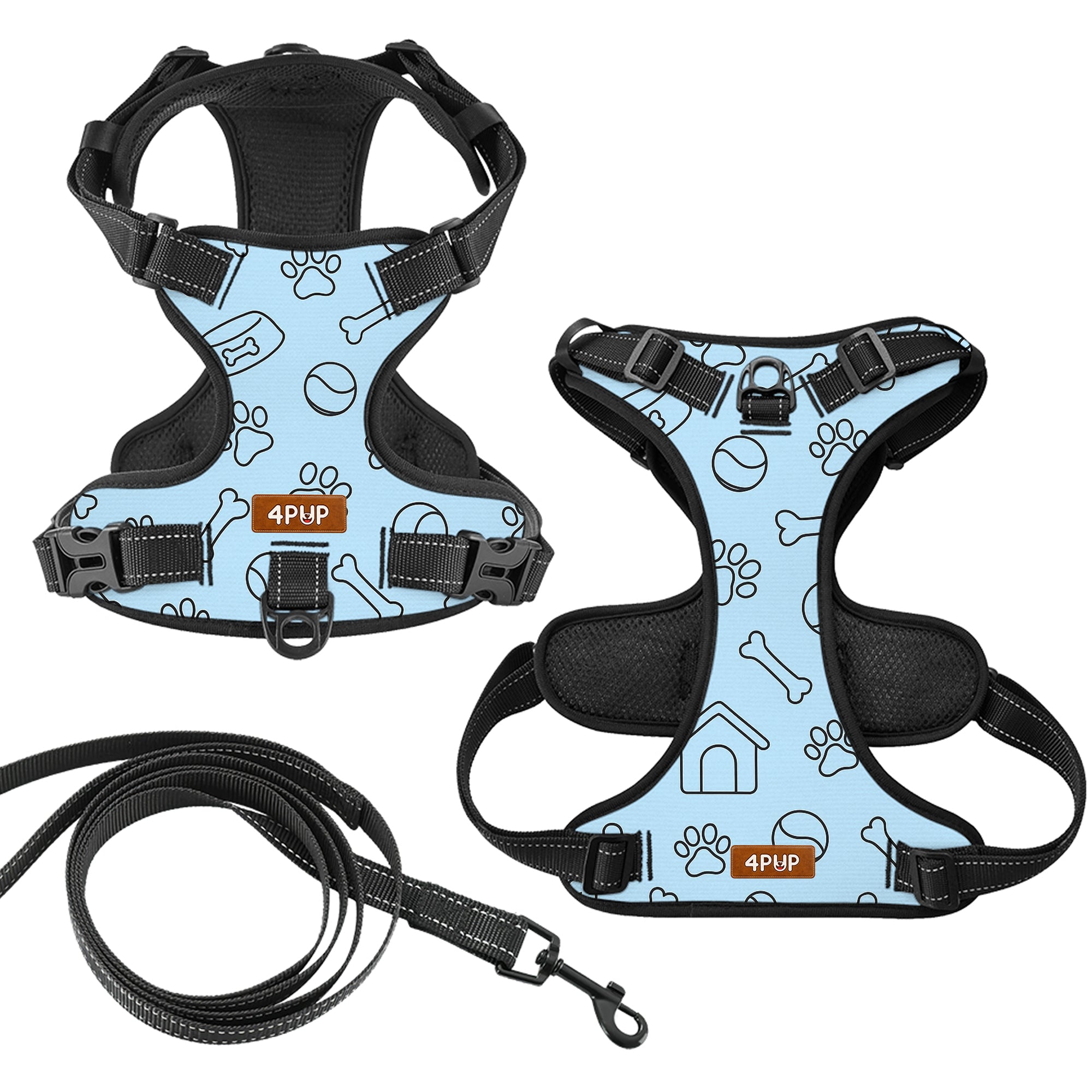 Rex - NO-PULL Dog Harness & Leash Set | for small and large Dogs