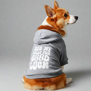Rub My Belly for Good Luck – Dog Hoodie – Dog Clothes