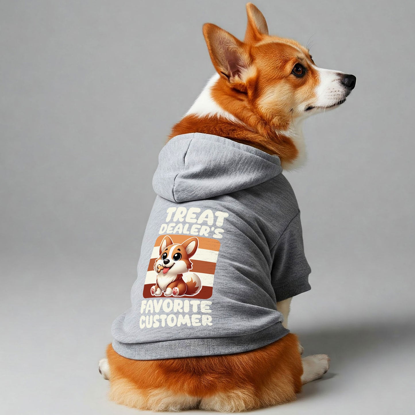 Treat dealer’s favorite customer - Corgi Hoodie - Dog Clothes