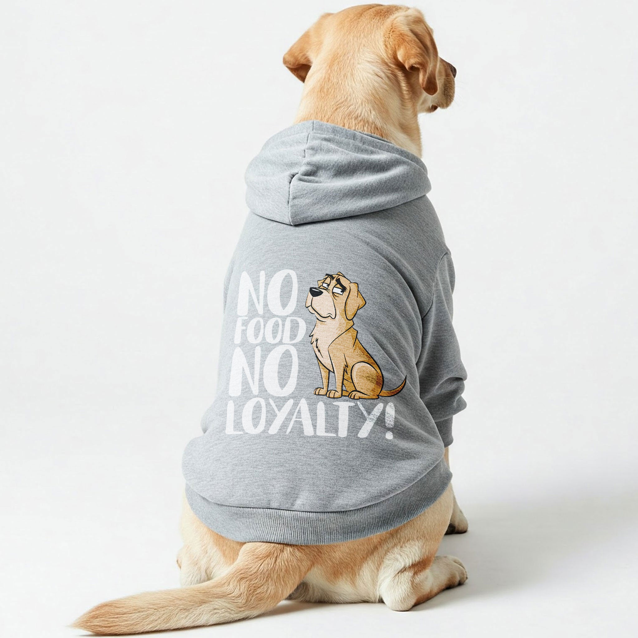 No food? No loyalty! - Labrador Hoodie - Dog Clothes