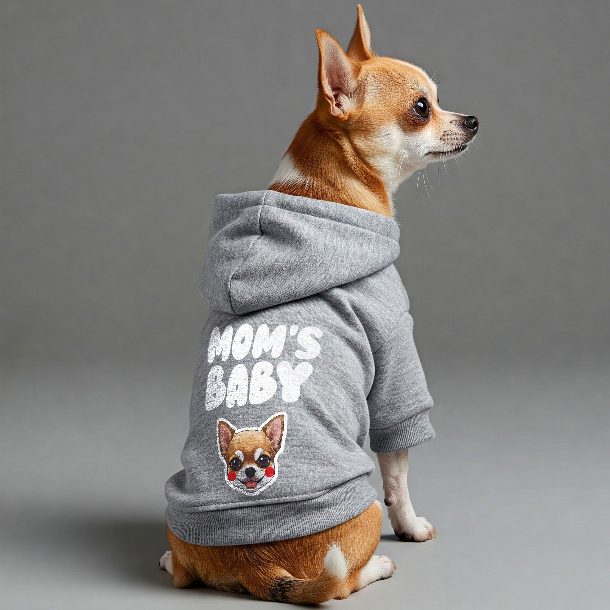 MOMS BABY - Chihuahua Dog Hoodie