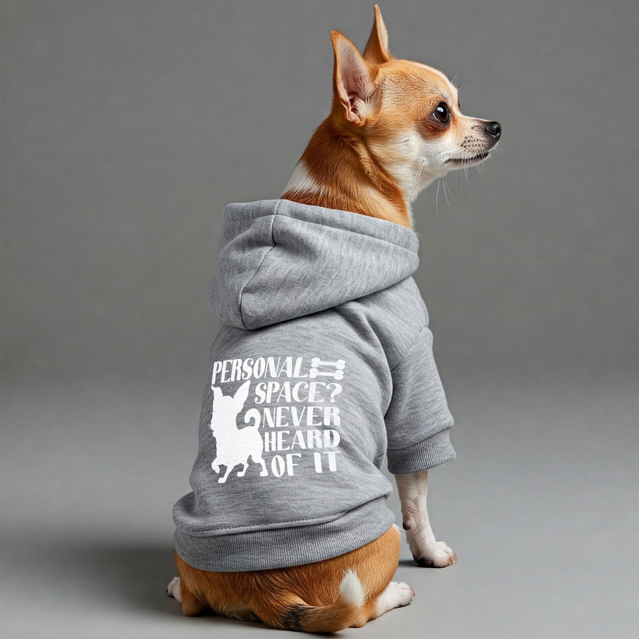 Personal Space? Never Heard of It - Chihuahua Dog Hoodie