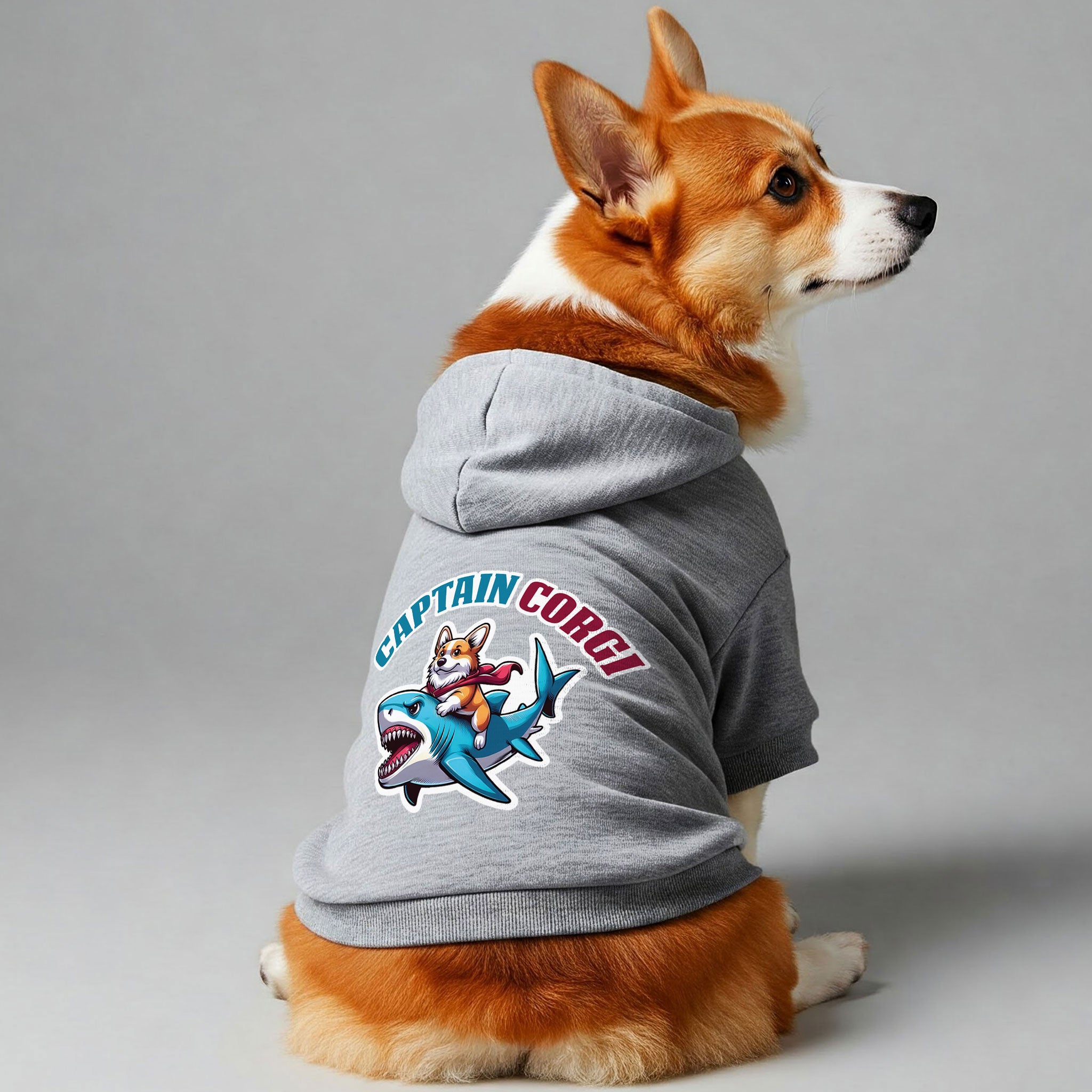 Captain Corgi - Corgi Hoodie - Dog Clothes
