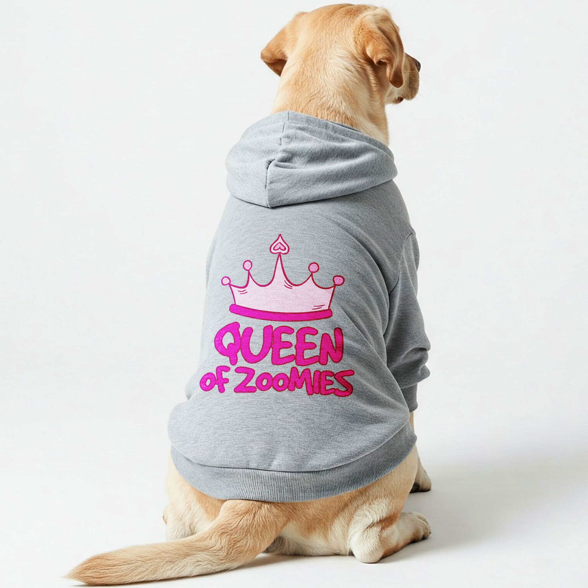 Queen of Zoomies  – Dog Hoodie – Dog Clothes