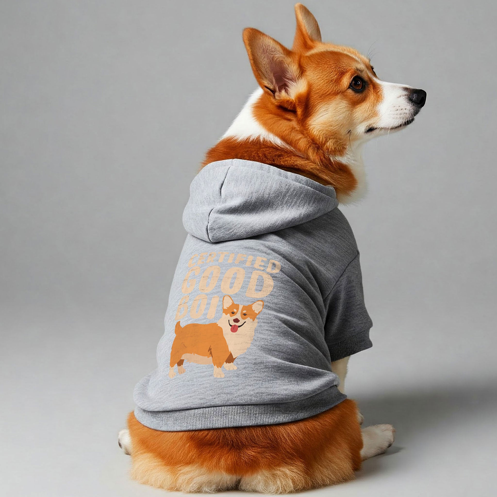 Certified Good Boi- Corgi Hoodie - Dog Clothes