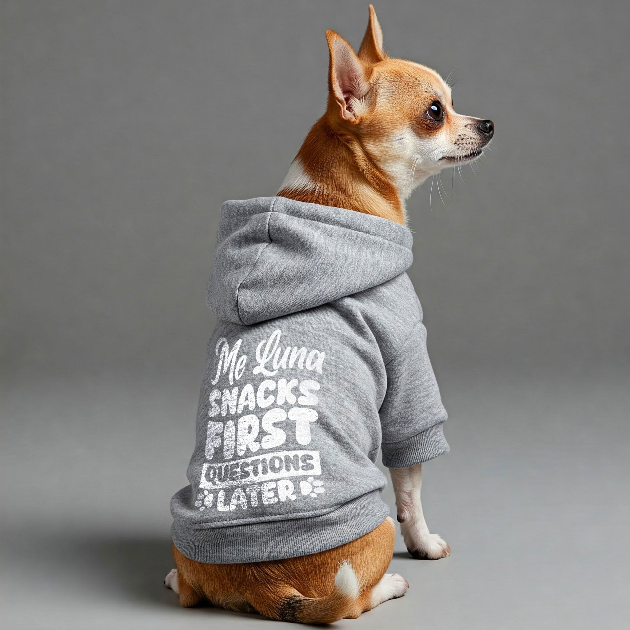 Me Luna - personalized hoodie with your dog name – dog hoodie – dog clothes