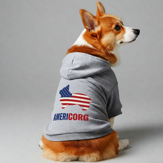 Americorg - Corgi Hoodie - Dog Clothes
