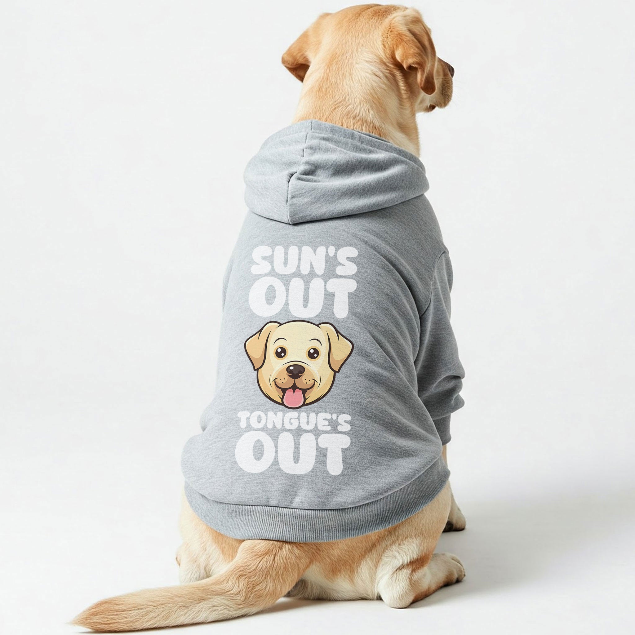 Sun’s Out, Tongue’s Out - Labrador Hoodie - Dog Clothes