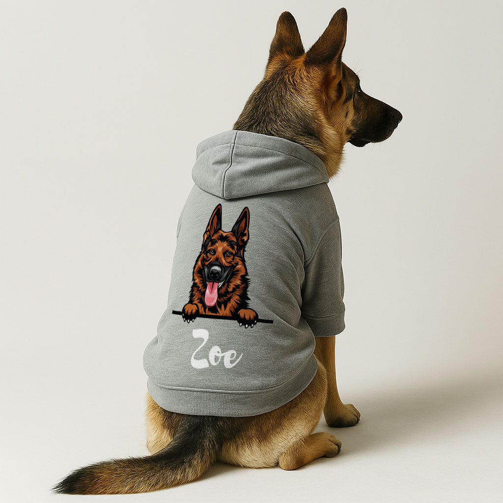 Milo - personalized hoodie with your dog name and breed – dog hoodie – dog clothes
