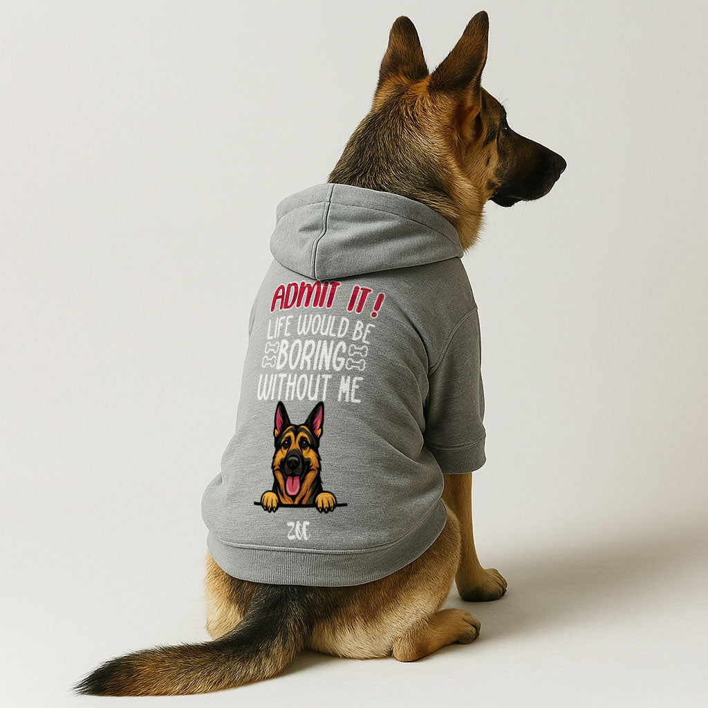 ADMIT IT - personalized hoodie with your dog’s name and breed – dog hoodie – dog clothes