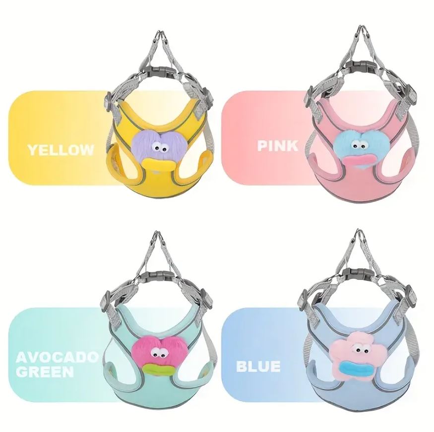 Dog Breathable Chest Harness Leash Set