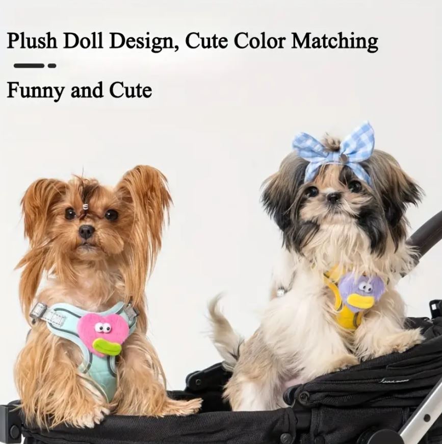 Dog Breathable Chest Harness Leash Set