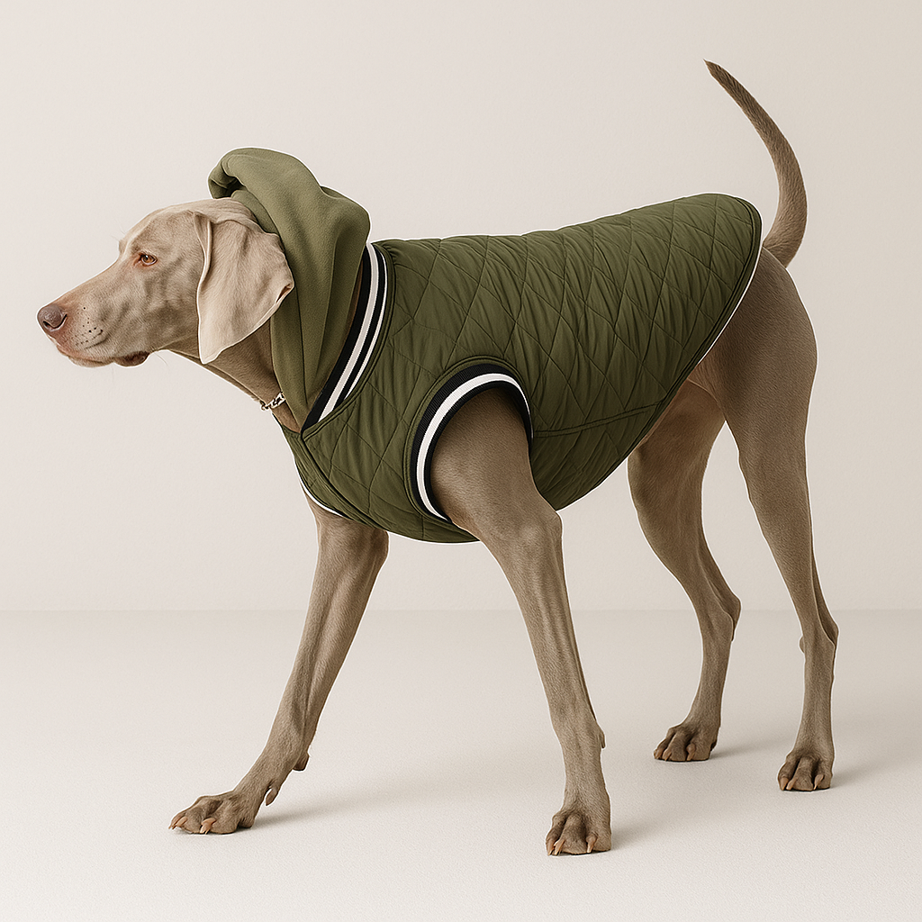 hooded dog jacket