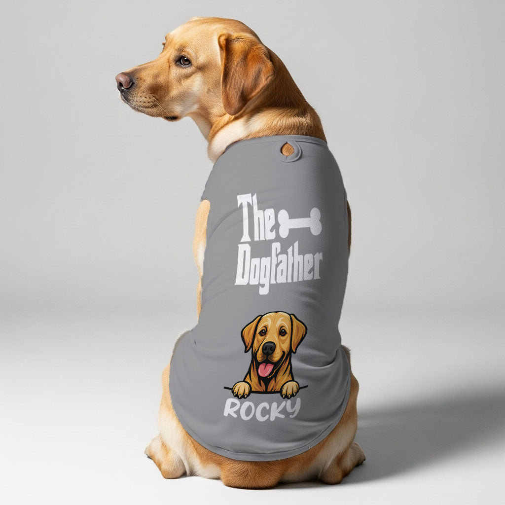 The Dogfather – Personalized Shirt with Your Dog’s Name and Breed – Dog Shirt