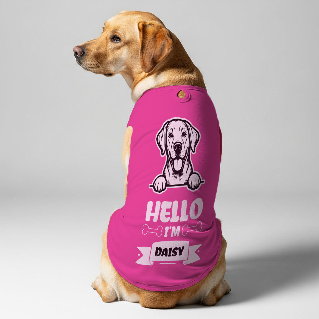 HELLO – Personalized Shirt with Your Dog’s Name and Breed – Dog Shirt