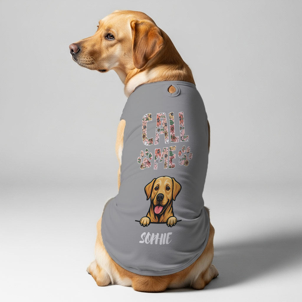 Call Me – Personalized Shirt with Your Dog’s Name and Breed – Dog Shirt