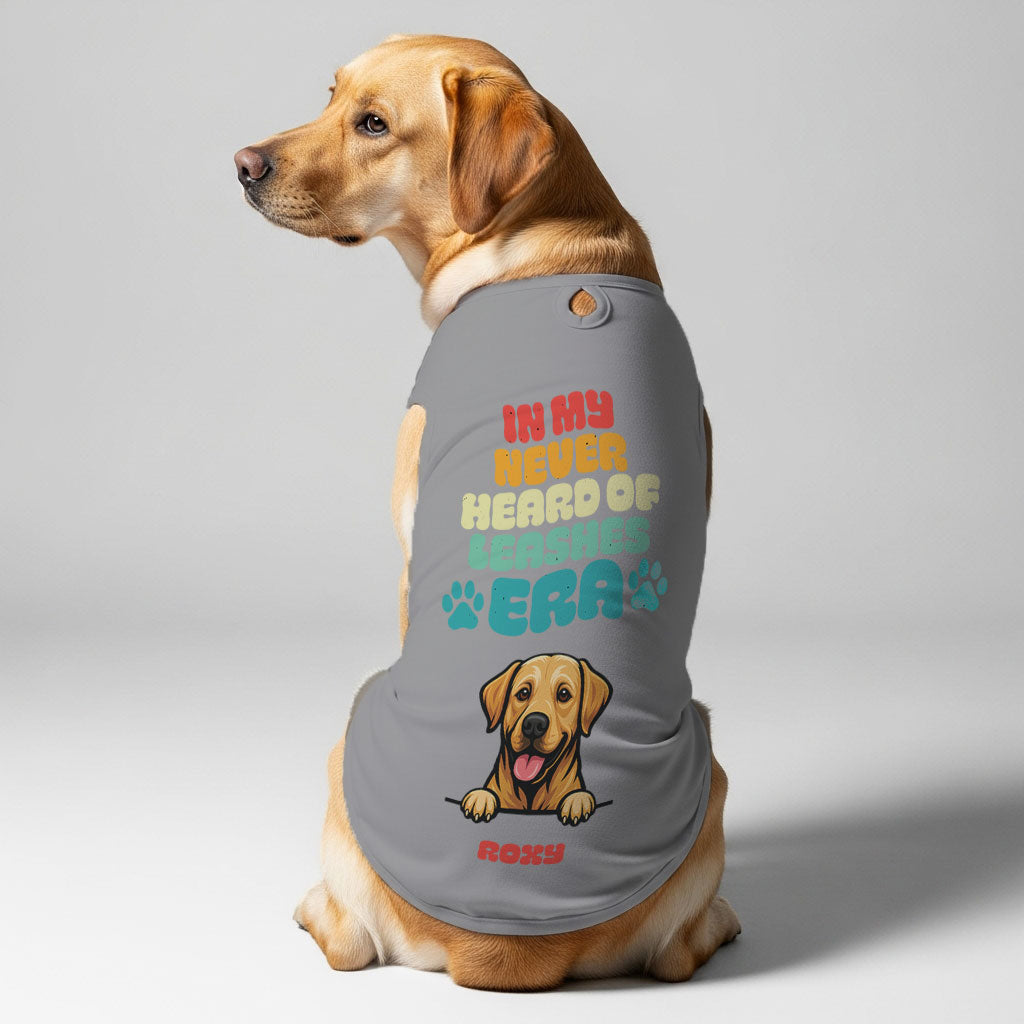 Leashes Era – Personalized Shirt with Your Dog’s Name and Breed – Dog Shirt