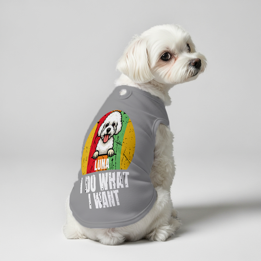 I DO WHAT I WANT – Personalized Shirt with Your Dog’s Name and Breed – Dog Shirt