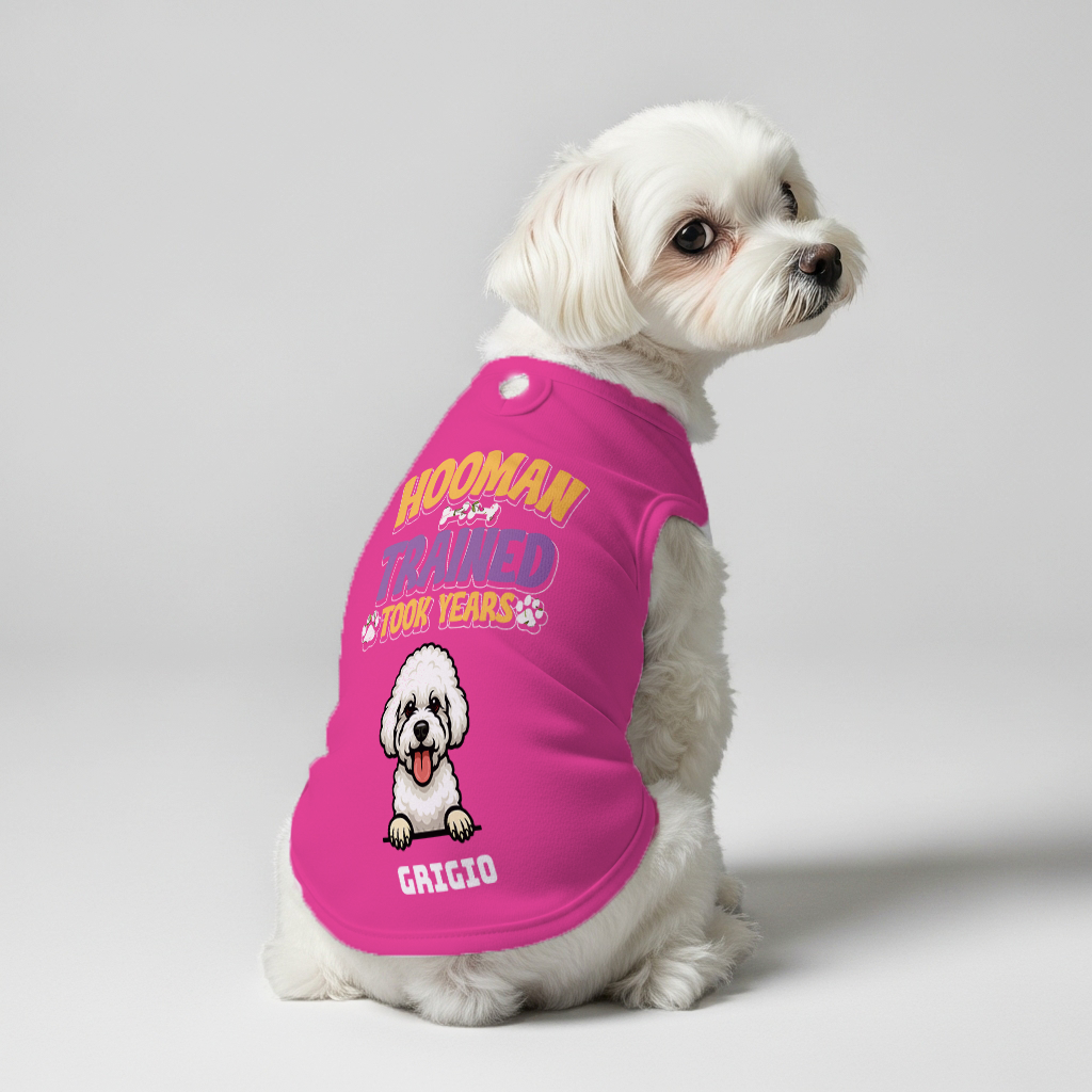 Hooman Trained – Personalized Shirt with Your Dog’s Name and Breed – Dog Shirt