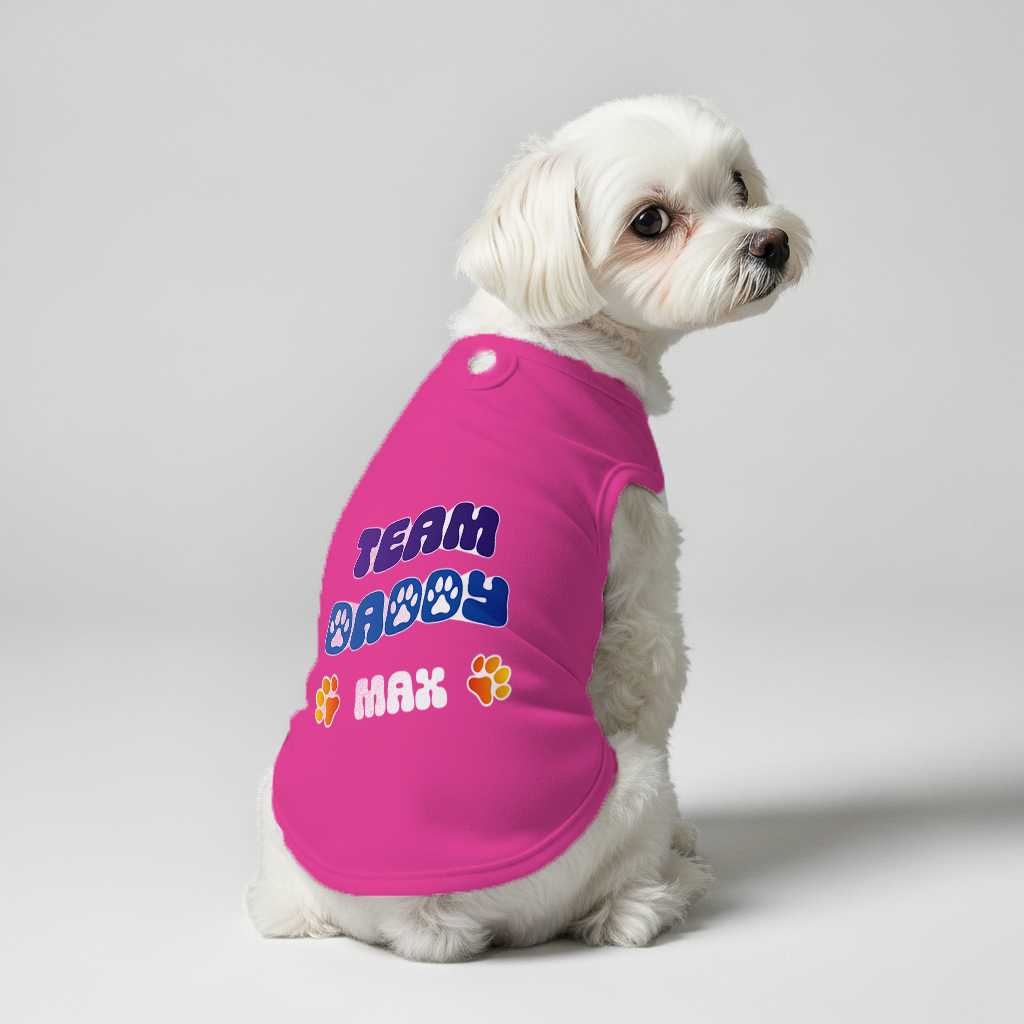 Team mommy –Personalized Shirt with Your Dog’s Name and "Mommy" or "Daddy"  – Dog Shirt