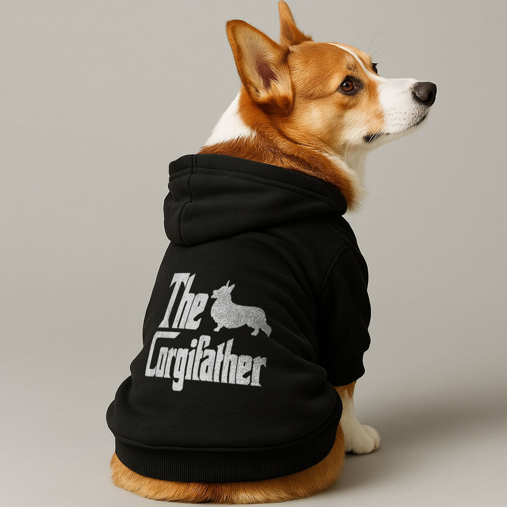 The Corgifather - Corgi Hoodie - Dog Clothes