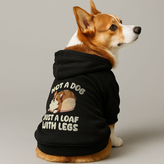 Not a Dog - Just a Loaf With Legs - Corgi Hoodie - Dog Clothes