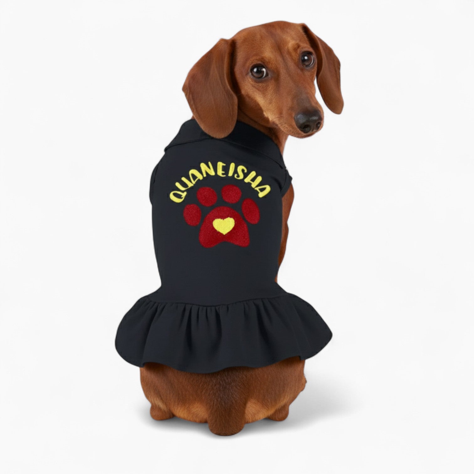 Personalized Dog Dress – Custom Embroidered Gift for Dog Lovers