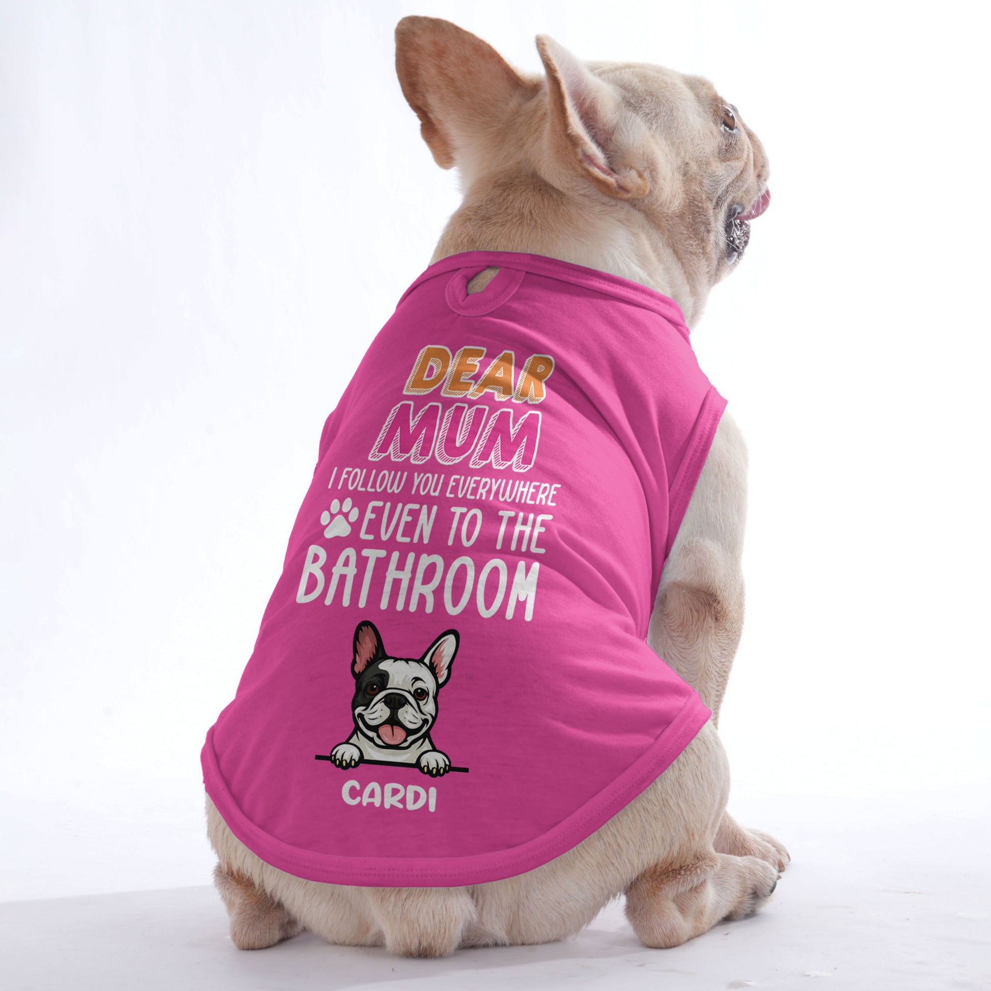 personalized shirt with your dog’s name and breed