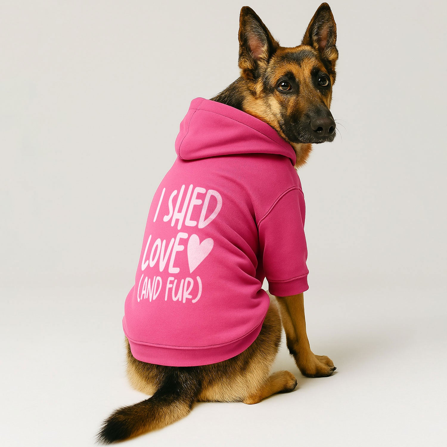 I Shed Love (And Fur) – Dog Hoodie – Dog Clothes