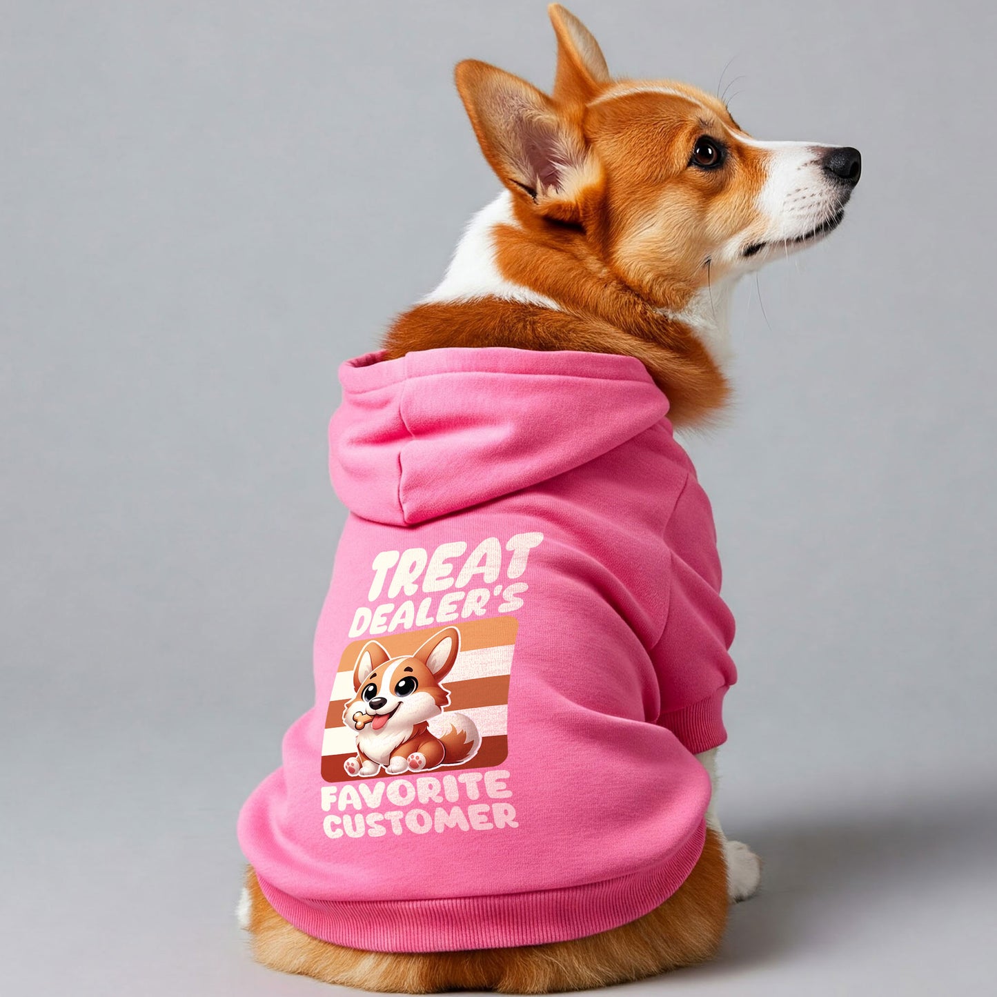 Treat dealer’s favorite customer - Corgi Hoodie - Dog Clothes