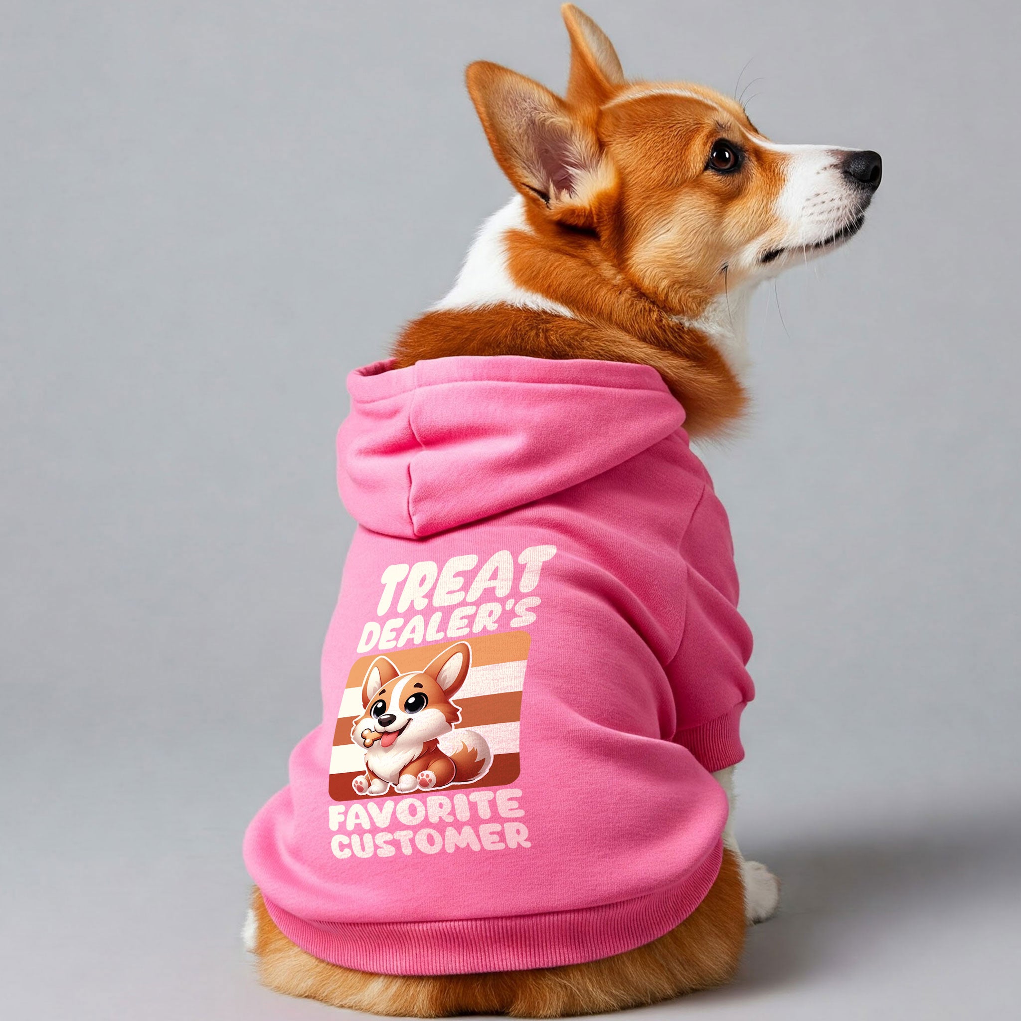 Treat dealer’s favorite customer - Corgi Hoodie - Dog Clothes