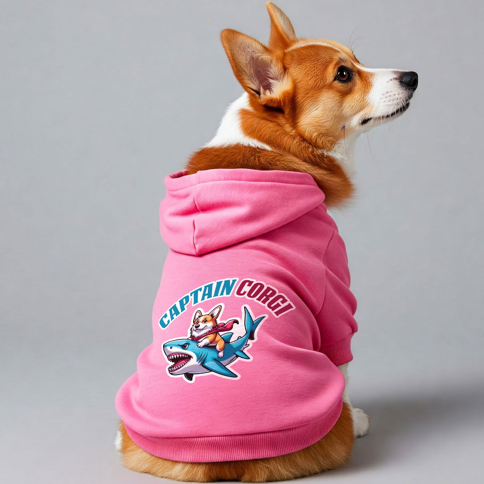 Captain Corgi - Corgi Hoodie - Dog Clothes