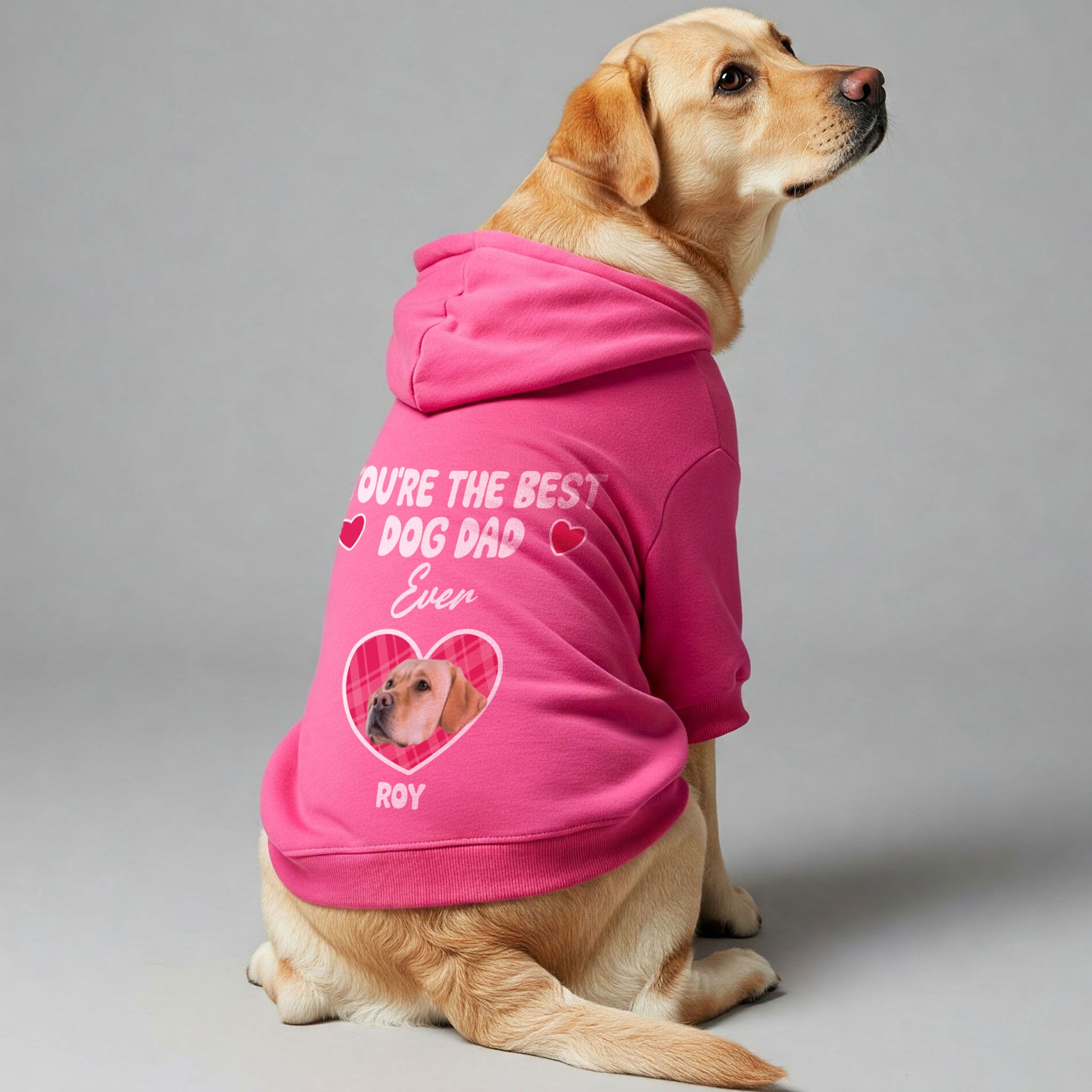 You're the BEST - Personalized hoodie with your dog’s name, photo, and MOM, MUM, or DAD– dog hoodie – dog clothes