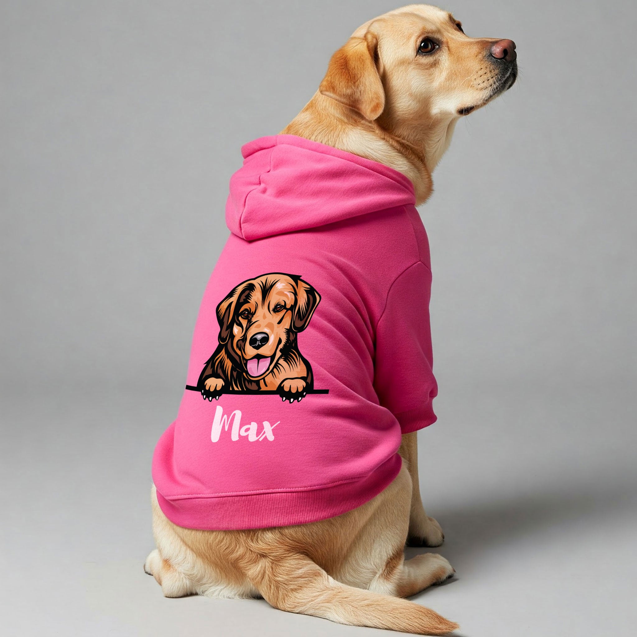 Milo - personalized hoodie with your dog name and breed – dog hoodie – dog clothes