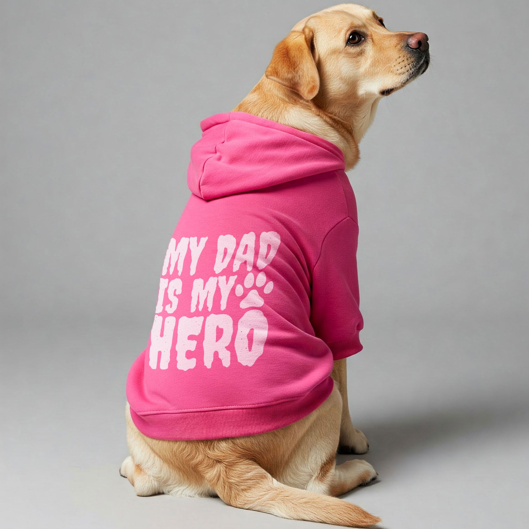 My Dad is My Hero – Dog Hoodie – Dog Clothes