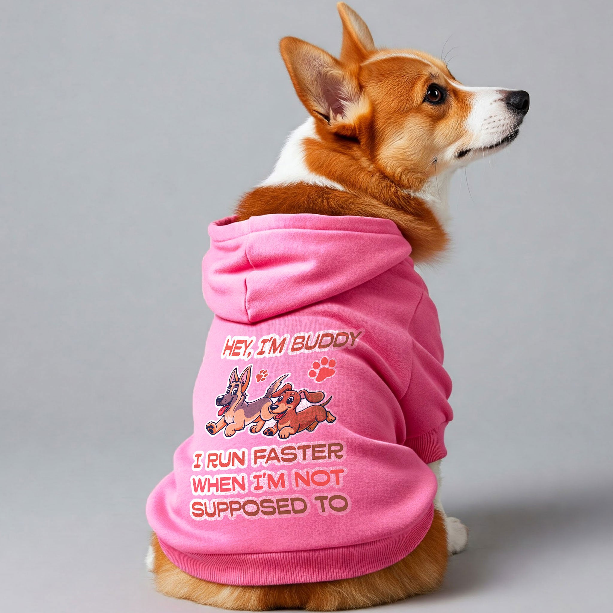 I Run Faster - personalized hoodie with your dog name – dog hoodie – dog clothes