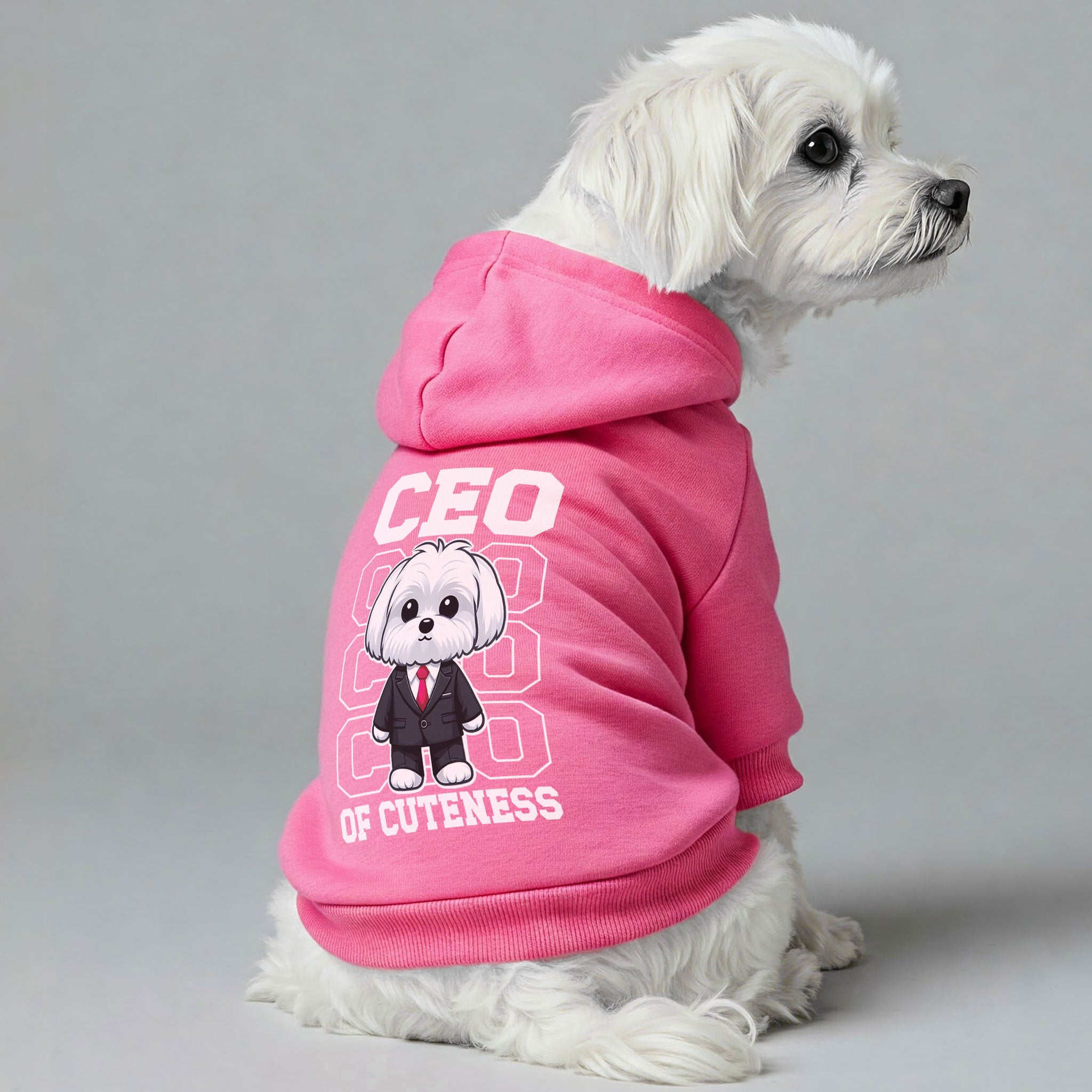 CEO of Cuteness  - Maltese Dog Hoodie