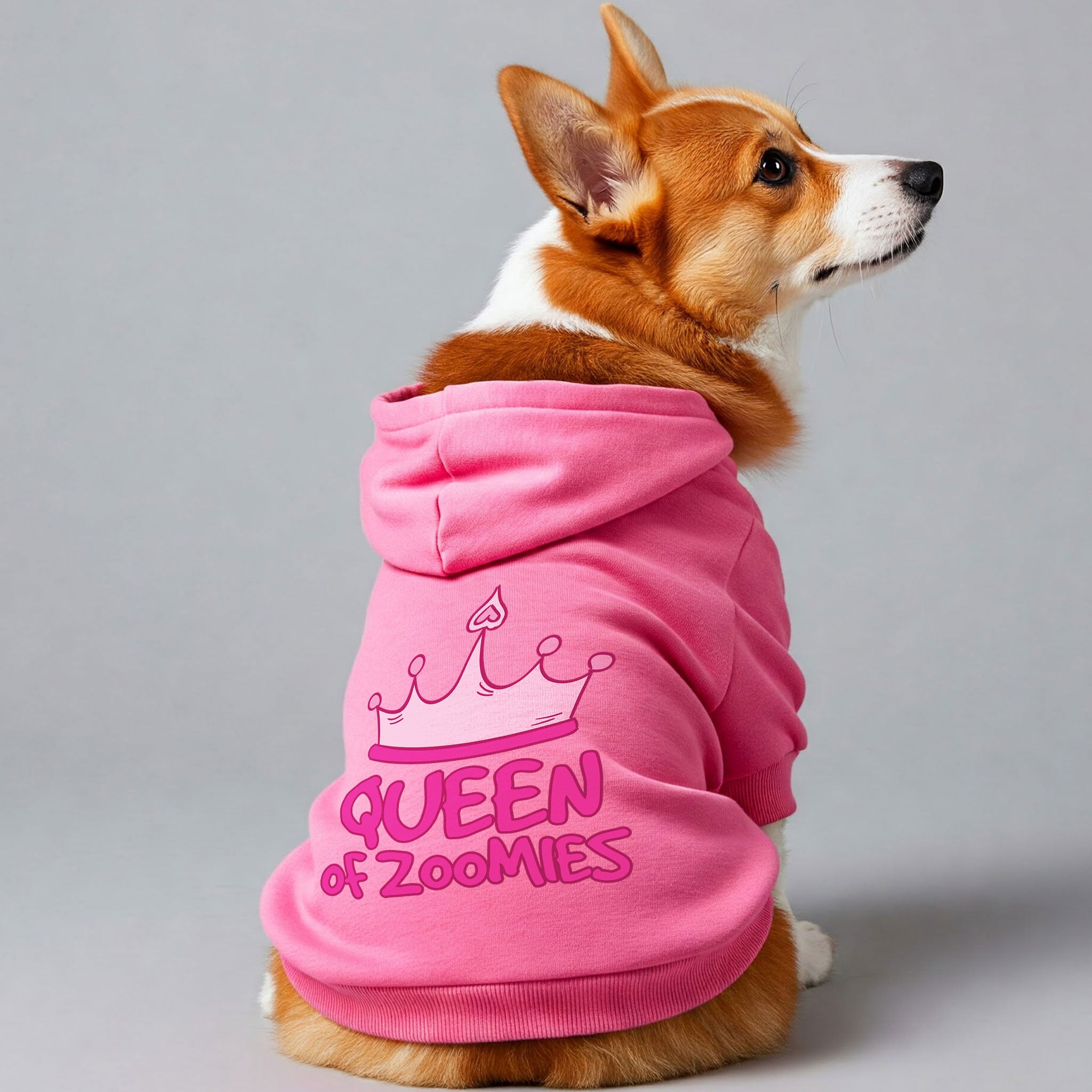 Queen of Zoomies  – Dog Hoodie – Dog Clothes