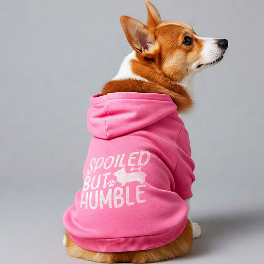 Spoiled but Humble - Corgi Hoodie - Dog Clothes