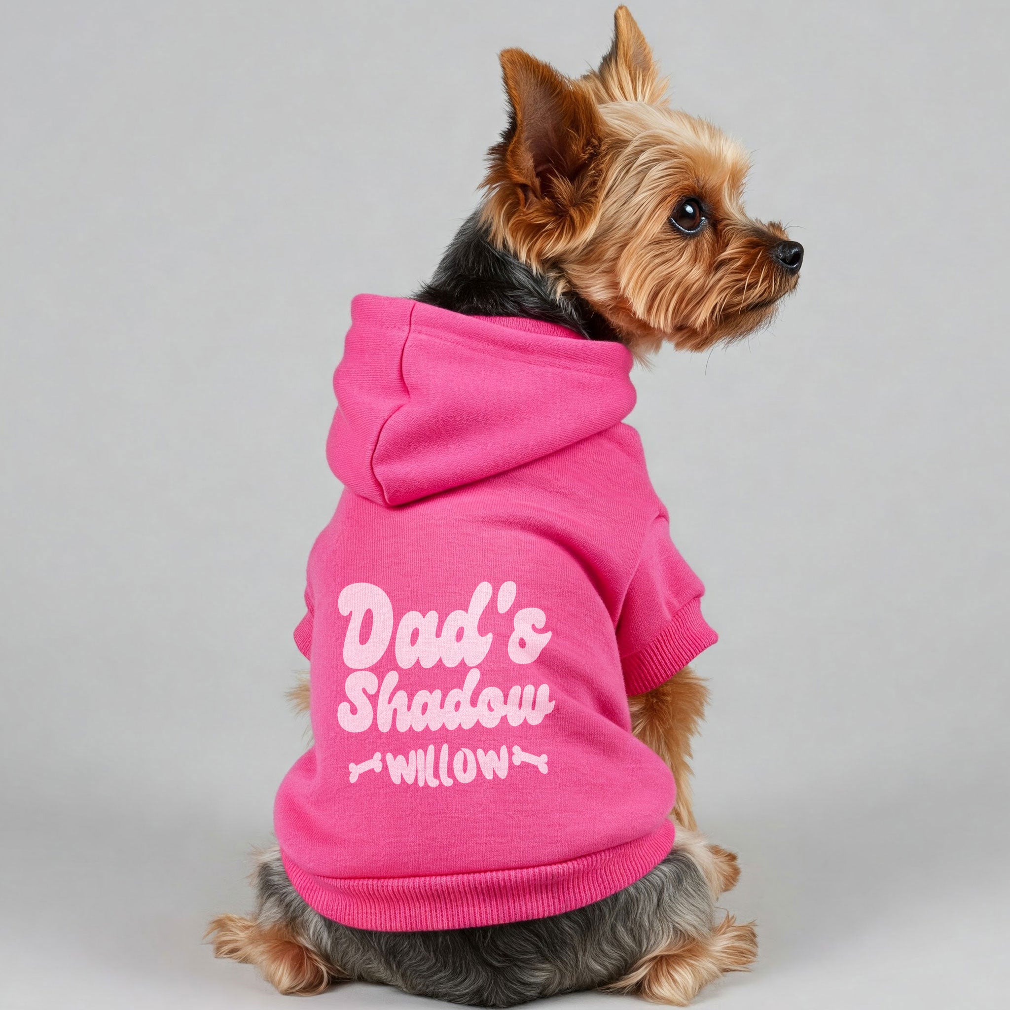 Dad's Shadow - personalized hoodie with your dog name – dog hoodie – dog clothes