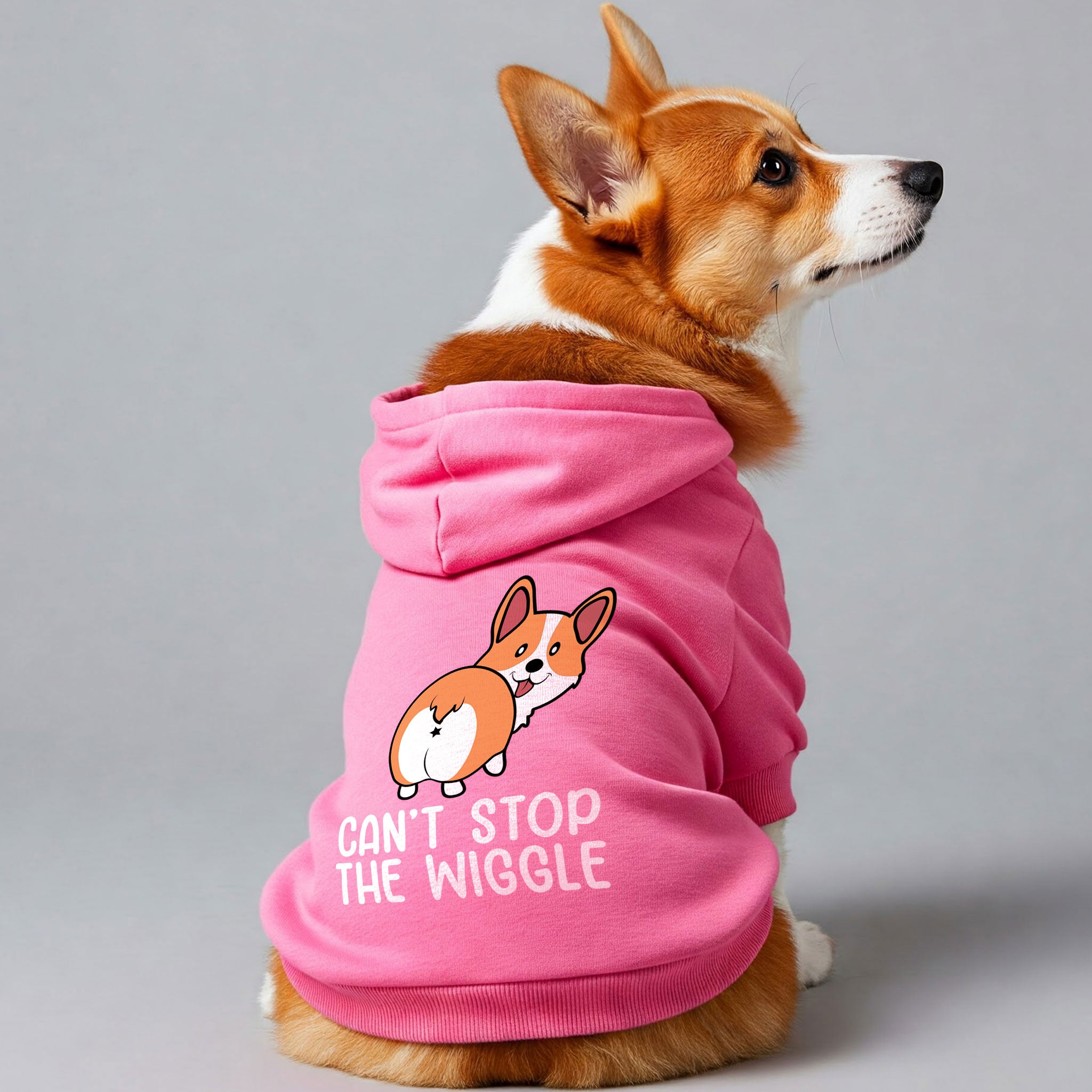 Can’t Stop the Wiggle - Corgi Hoodie - Dog Clothes