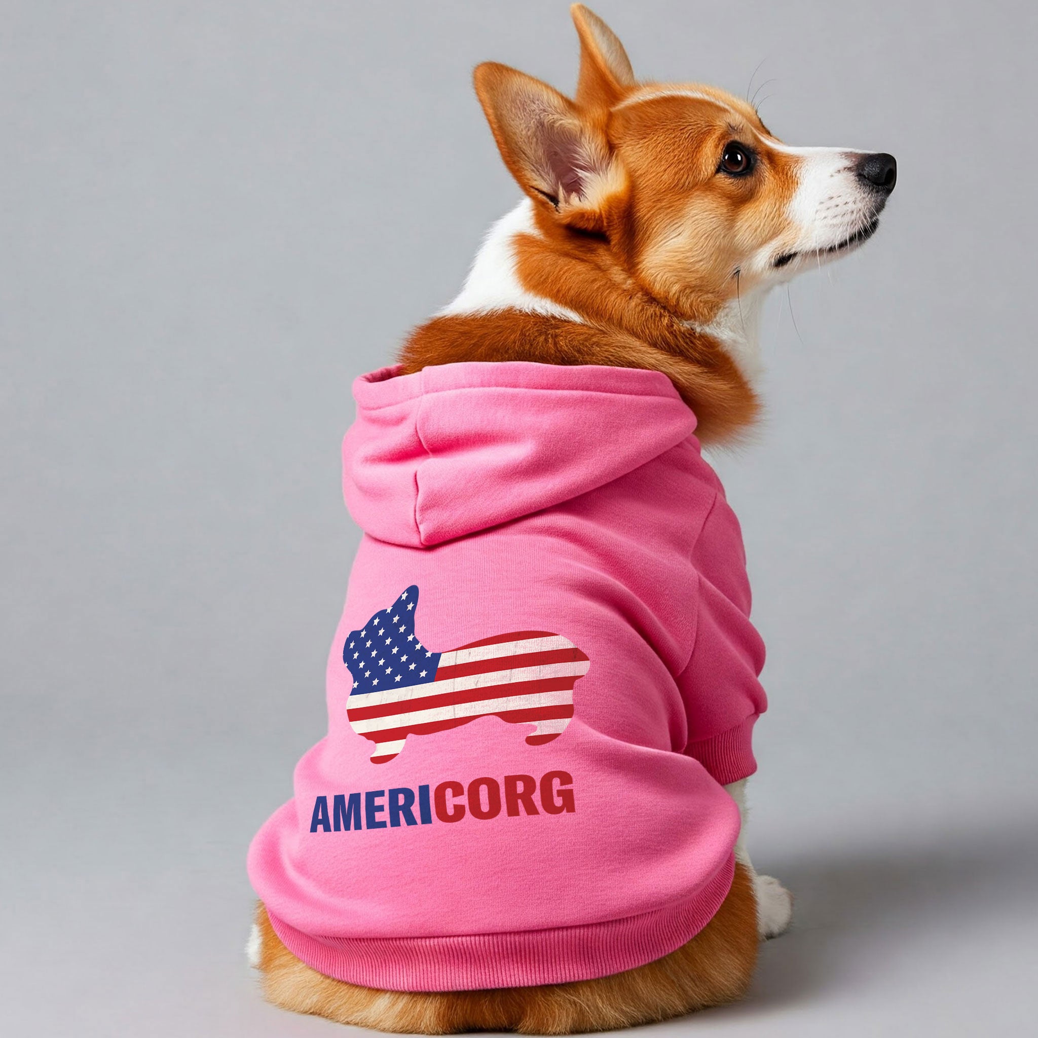 Americorg - Corgi Hoodie - Dog Clothes