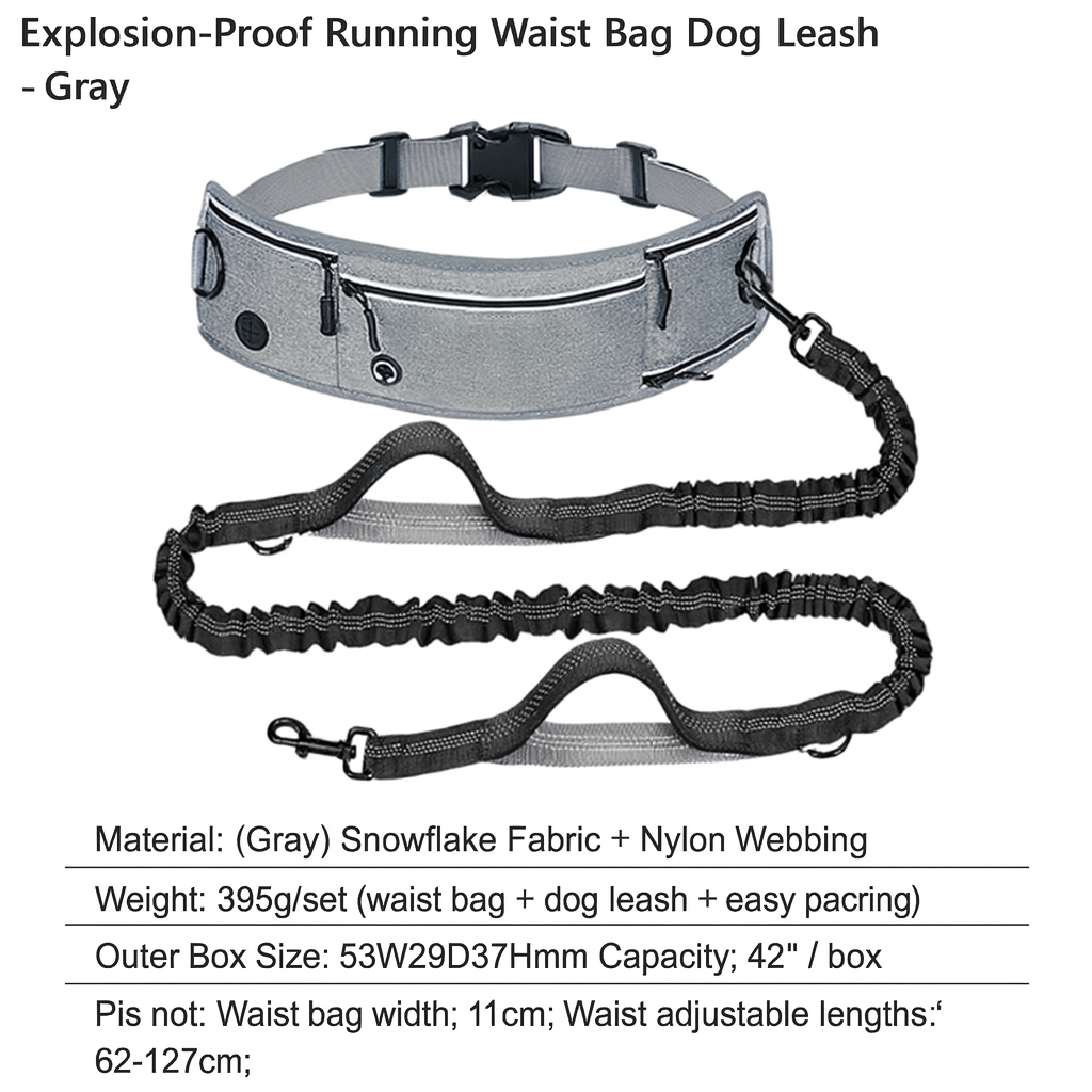 Adjustable Waist Belt Dog Leash