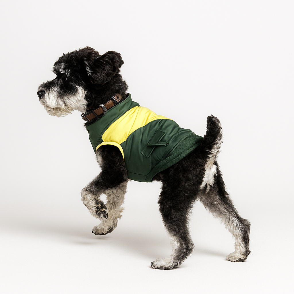 stylish padded dog coat for winter